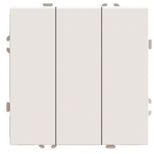 Выключатель 3-клавишный (механизм), 250В, 10А, серия Эмили, RSW10-5108-08, кашемир, soft touch