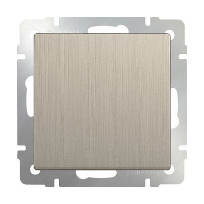 Встраиваемые механизмы Выключатель СУ 1-кл. 10А шампань рифленый IP20 Werkel