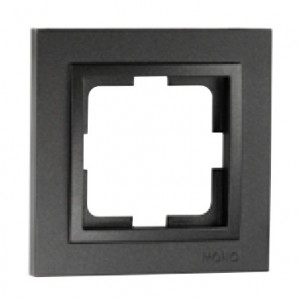 Despina Рамка универсальная 1 мест . графит IP20 Mono