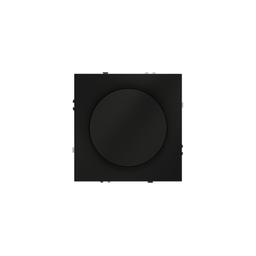 Светорегулятор встраиваемый Voltum S70 поворотно-нажимной 600 Вт, (черный матовый)