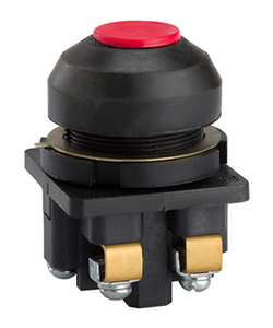 Выключатель кнопочный КЕ-081 У2 исп.3, красный, 2р, цилиндр, IP54, 10А, 660В Электротехник