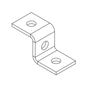Пластина Z-образная 3 отверстия (гальваника) Ostec