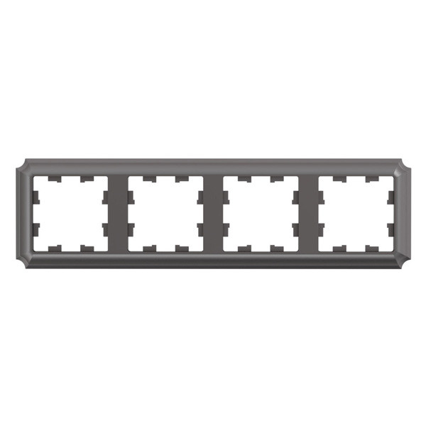 ATLASDESIGN ANTIQUE 4-постовая рамка, универсальная, мокко Systeme Electric