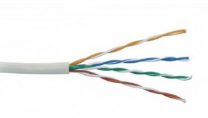 ITK Витая пара U/UTP кат.5E 4х2х24AWG solid PVC серый (305м)