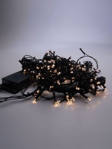 Светодиодная гирлянда Feron CL91 7 веток (3м) + 4м 230V 2700К, c питанием от сети, зеленый шнур