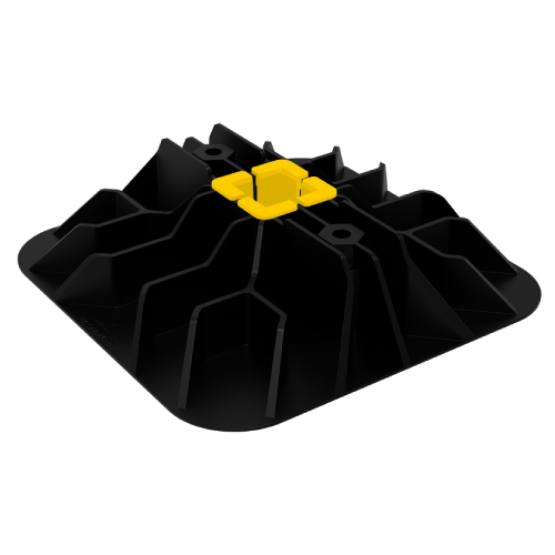 Опора размером 300х300 мм для установки на кровлю, пластик Ostec