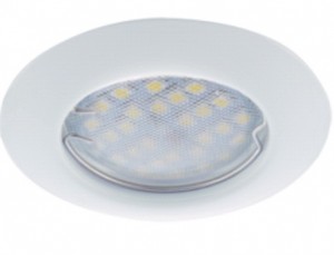 Светильник DL90  MR16 GU5.3 плоский белый ECOLA