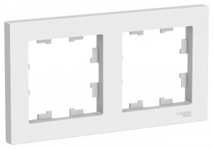 ATLASDESIGN Рамка универсальная 2-м . белая IP20 (уп.30шт) Schneider Electric