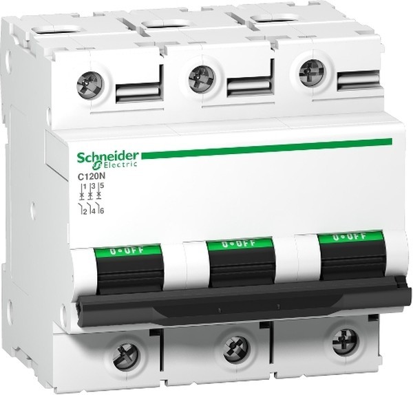 Выключатель автоматический ВА 3П 125А С 10кА C120N Schneider Electric
