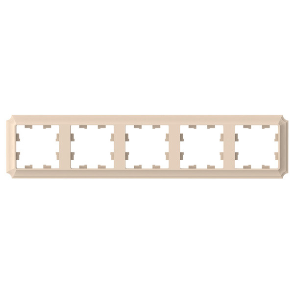 ATLASDESIGN ANTIQUE 5-постовая рамка, универсальная, песочный Systeme Electric