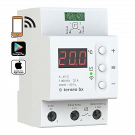 Термостат на DIN-рейку программируемый c Wi-Fi, 32А, 7000ВА, Terneo