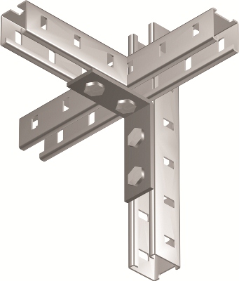 Уголок крепежный двойной, горячеоцинкованный DKC