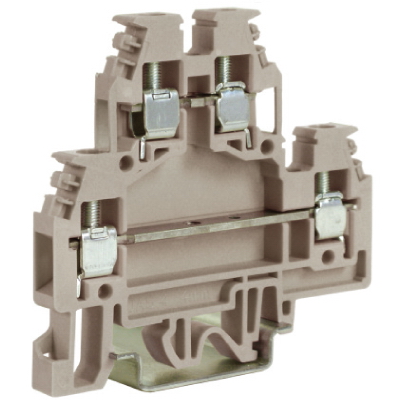 DAS.4GR(Ex), 2х уровневый проходной зажим серый 4 кв.мм DKC