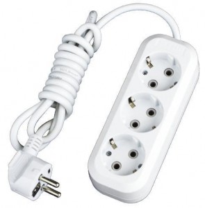 Удлинитель "Стандарт" 3х3 метра 10А/2,2кВт с заземлением ПВС 3х0,75 EKF	