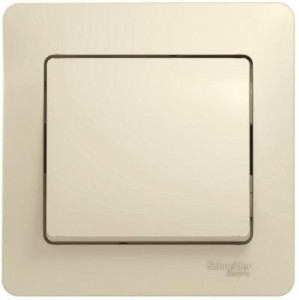 GLOSSA  Выключатель СУ 1-кл. в сборе 10А бежевый IP20 Schneider Electric