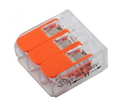 Клемма GTER4-03 универсальная монтажная 3-проводная прозрачная компактная General