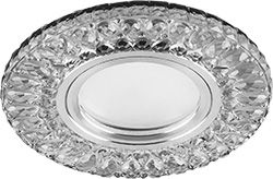 Светильник встраиваемый с белой LED подсветкой Feron CD906 потолочный MR16 G5.3 белый