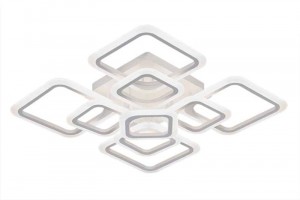 Св-к-люстра св/д упр. 130W(8800lm) 2K-4K-6K  ARIS пульт ДУ белый LEEK