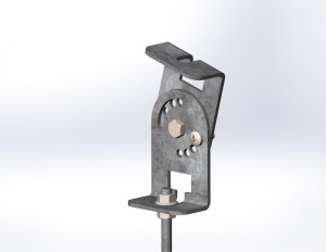 Комплект соединителей шарнирных для шпилек 10 шт., толщ. 4,0 мм, гальван. цинк Ostec