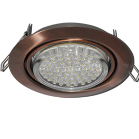 Св-к поворотный GX53-FT9073 черная медь 40x120 Ecola