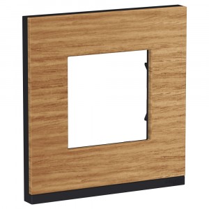 Unica Pure Рамка горизонтальная 1 пост . дуб/антрацит IP21 Schneider Electric