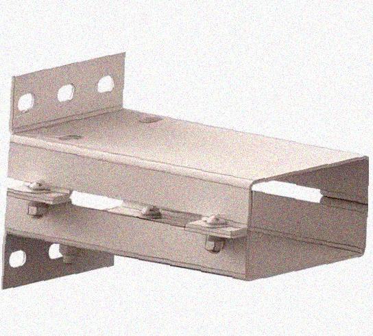 Лоток присоединительный ЛПС 400х80 УТ1,5 оцинкованный лист, S2,0