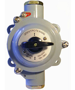 Выключатель пакетный ПВ 3-16 М1 сил. 56 (16А, силуминовый корпус, IP56) Электротехник