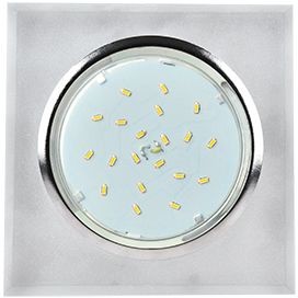 Св-к GX53 H4 5311 стекло квадрат скош. край хром-матовый 38x120 Ecola 