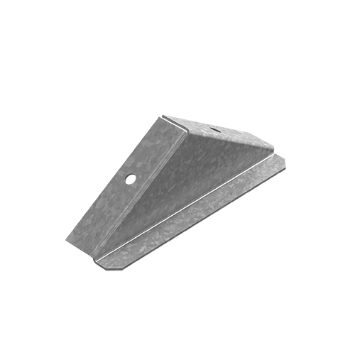 Заглушка крышки двускатной для лотка 150 мм, толщ. 1,0 мм, гор. цинк Ostec