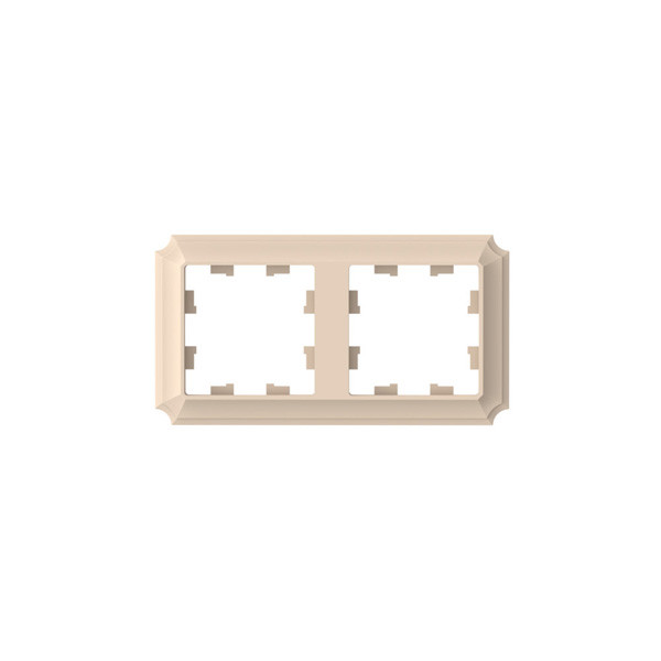 ATLASDESIGN ANTIQUE 2-постовая рамка, универсальная, песочный Systeme Electric