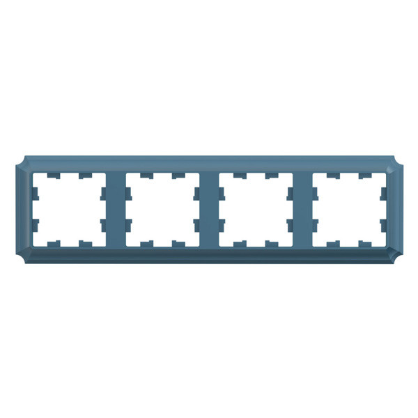 ATLASDESIGN ANTIQUE 4-постовая рамка, универсальная, изумруд Systeme Electric