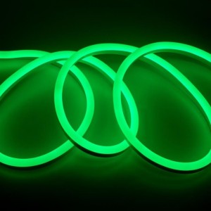 Неон гибкий 220V 9.6W/m 120lm/m IP67 зелен 50м 8х16 General