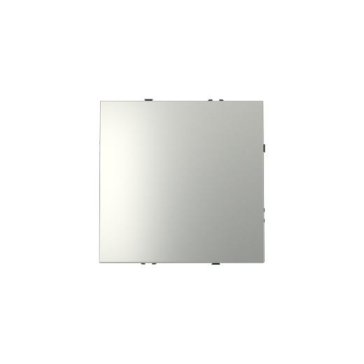 Выключатель с самовозвратом встраиваемый Voltum S70 одноклавишный 10А, (сталь)