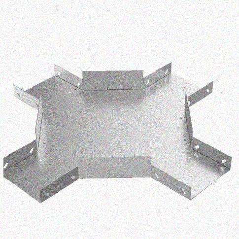 Лоток крестообразный замковый глухой КМЗГ 300х100 УТ1,5, оцинкованный лист, S1,0