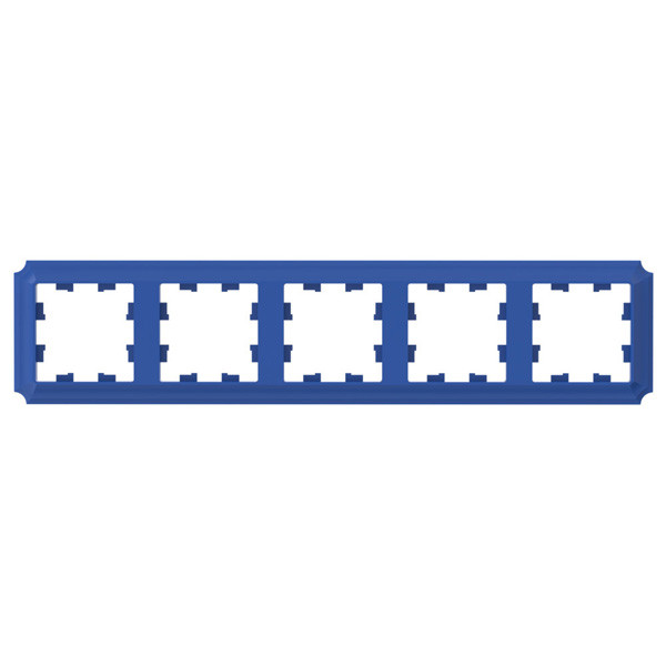 ATLASDESIGN ANTIQUE 5-постовая рамка, универсальная, аквамарин Systeme Electric