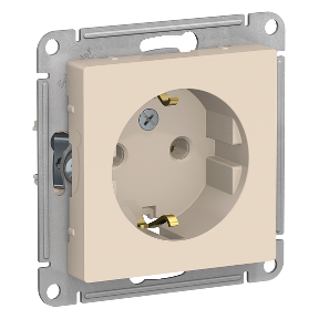 ATLASDESIGN Механизм розетки без лицевой панели СУ 1-м с заземл. 16А бежевый IP20 (кр.20шт) Schneider Electric