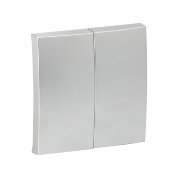 Валенсия Лицевая панель выключателя 2-кл, 10А сталь EKF