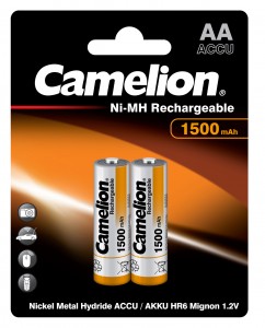 Аккумулятор R6 1500mAh Ni-MH BL2 Camelion