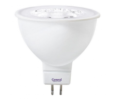 Лампа св/д MR16 7W GU5.3 4500К 470Лм General