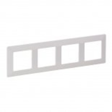 Valena LIFE Рамка горизонт. 4 пост . белая IP20 Legrand