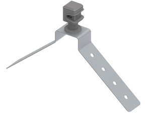 Держатель пластиковый на угловой конёк, гор. цинк Ostec Держатель пластиковый на угловой конёк, гор. цинк Ostec