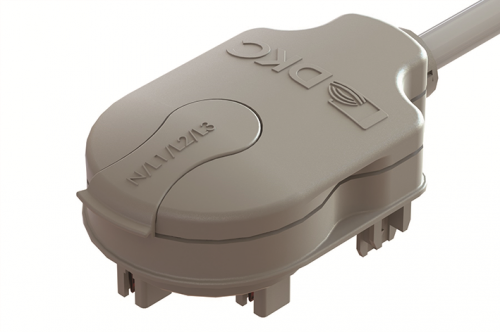 Отводной блок с кабелем 3000 мм (H05Z1Z1F), N/L1/L2/L3, 4P, 10A DKC