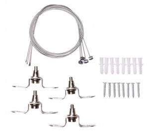 Комплект для подвеса св/д панелей PPL-A02-4*1.0m JazzWay