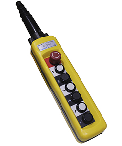 Пост кнопочный 6NO ПКТ-60Б У2, IP65, кнопка БЛОКИРОВКА с фиксацией (красная), вверх, вниз, влево, вправо, вперёд, назад Электротехник