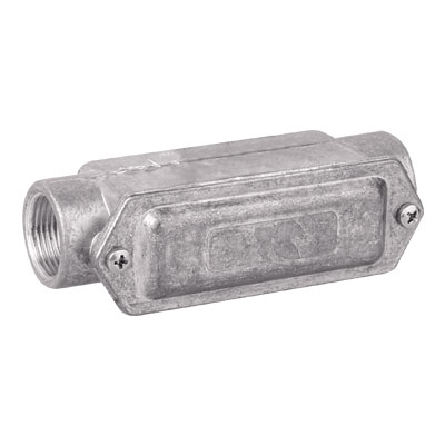 Коробка протяжная алюминиевая, 2 ввода 180°, М32х1,5 ,IP55, 146х45х57мм DKC