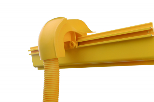 Ответвитель-крышка Т-образный вертикальный вниз 143х90 мм с трубой D5 DKC