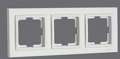 Despina Рамка универсальная 3 мест . Белый IP20 Mono