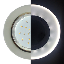 Св-к GX53 H4 LD5310 Стекло Круг 4000K хром/матовый 38x126 Ecola