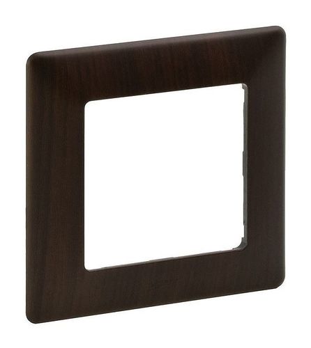Valena LIFE Рамка горизонтальная 1-м . темное дерево IP20 Legrand
