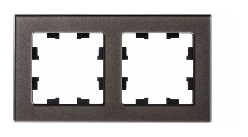 ATLASDESIGN NATURE Рамка универсальная 2-м стекло мокко IP20 Schneider Electric